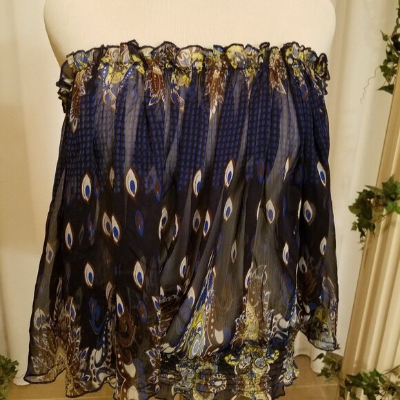 Ultra Pink sheer blue black elastic waist NWOT XL - Picture 3 of 6